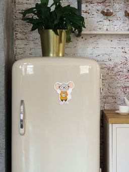 Кристальная (алмазная) мозаика ФРЕЯ ALVM-126 магнит Мышка с чаем 9.5 х 10.5 см