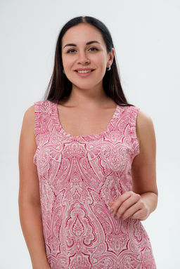 Ночная сорочка женская из кулирки Мария жаккард макси - Амадэль фото 5