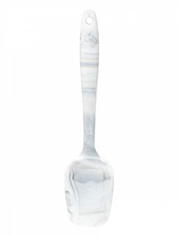 Лопатка кулинарная 27x6 белый силикон; внутр. металлическая вставка - Denastia фото 4