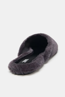 FAUX FUR MULES