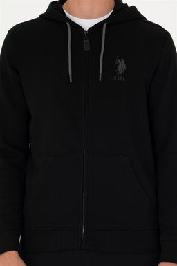 Свитшот мужской U. S. Polo Assn черный из хлопка - U.s. polo assn фото 13