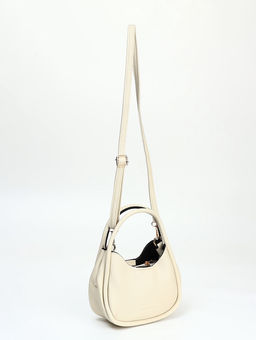 Сумка женская тоут на молнии, 23×10×16 см, однотонная, белая