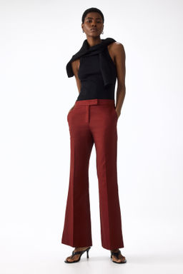 Linen-blend tailored trousers - H&m фото 4