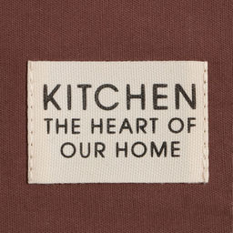 Дорожка на стол «Этель» Kitchen 40×150 см, 100% хлопок, саржа 220 г/м², коричневая