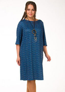 1857/1 платье из меланжевого трикотажа