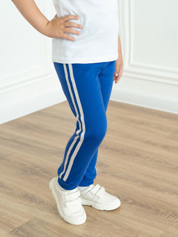 Штанишки детские васильковые с лампасами