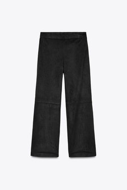 FAUX SUEDE TROUSERS - Zara фото 7