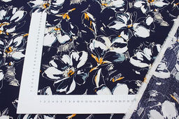 Штапель Селестина цв.чернильный, ш.1.45м, вискоза-100%, 90гр/м.кв - Купава фото 10