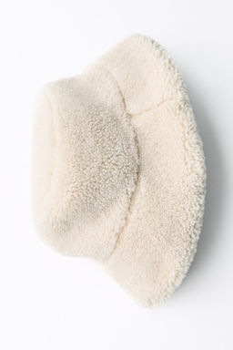 FAUX SHEARLING BUCKET HAT - Zara фото 6