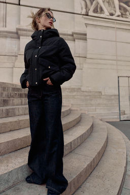 SHORT WATER-REPELLENT WINDPROOF HOODED ANORAK - Zara фото 5