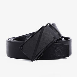 Ремень мужской, ширина 3.5 см, пряжка автомат, цвет чёрный