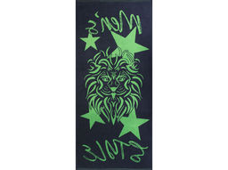 6с102.411ж1 Стиль льва(т.серый) Полотенце махровое 67х150см