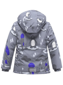 Горнолыжный костюм Valianly детский для мальчика серого цвета 9209Sr фото 3