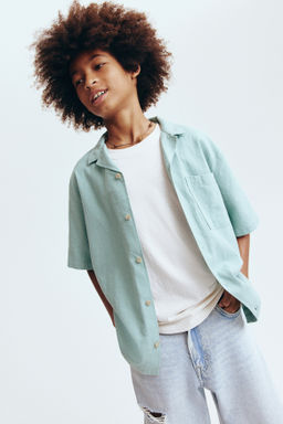 Camisa resort de algod?n - H&m фото 6
