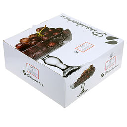 "Лейси (Lacy)" Блюдо стеклянное д30см, на ножке, цветная коробка, Pasabahce (Россия)