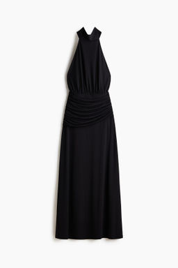 Vestido halter drapeado