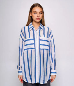 Рубашка #КТ21020 (1), синий