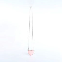 Сумка мини-клатч на магните, в форме сердца, жёсткий корпус, на длинной цепочке, розовая