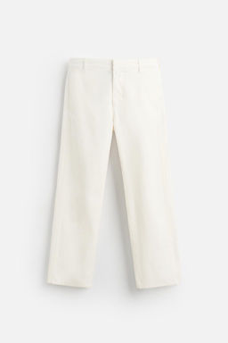 COTTON-HEMP CHINO TROUSERS - Zara фото 6