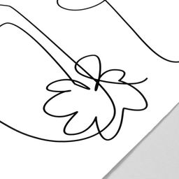 Наклейка интерьерная интерьерная чёрная Абстракция. Девушка в шляпке, пластик, 40?60 см