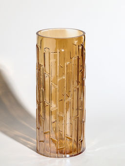 Ваза «Мэнди», 29×12 см, стекло, коричневая