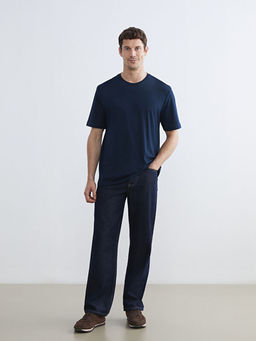 Bisiklet Yaka Penye Erkek Ti??rt