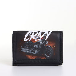 Кошелёк детский на липучке «Выбражулька», чёрный