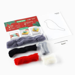 Валяние из шерсти на новый год. Брошь своими руками Снегирь, новогодний набор для творчества