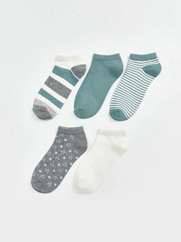 Desenli Kad?n Patik ?orap 5li