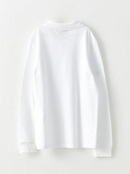 Polo Yaka Basic Uzun Kollu Erkek ?ocuk Ti??rt - Waikiki фото 3