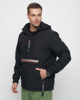 Куртка-анорак спортивная мужская черного цвета 88620Ch - Wonderrman фото 7