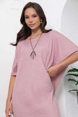 Платье кокон (пыльная роза) П6721 - Lt collection фото 6