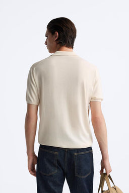 LYOCELL BLEND KNIT POLO SHIRT - Zara фото 12