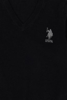 U. S. Polo Assn Черный базовый свитер для мальчика - U.s. polo assn фото 3