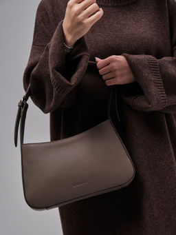 Сумка багет Deboro 31046 таупе