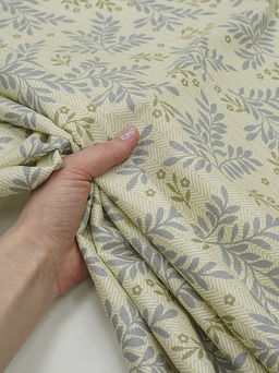 Сатин Ветвистый танец цв.телесно-оливковый, ш.2.35м, хлопок-100%, 105гр/м.кв - Купава фото 6