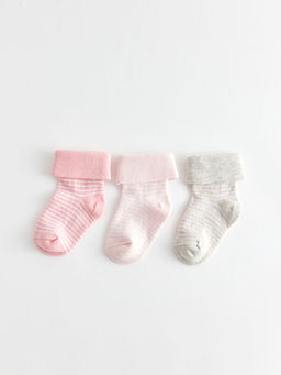 ?izgili K?z Bebek Soket ?orap 3l?