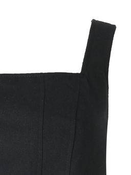 Корсет женский джинсовый MIST: Denim, размер 46, чёрный