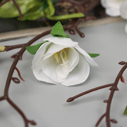 Цветы искусственные «Роза мини карнавал», 70×4 см, белые