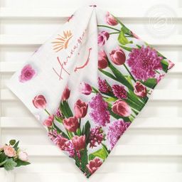 К-т полотенец Романтик 50*60 см. - 3 шт. рогожка хлопок 100% - Лен поволжья фото 4