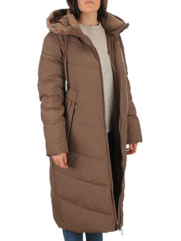 126 BROWN Пальто зимнее женское (200 гр. холлофайбер) - Фабричный китай фото 8