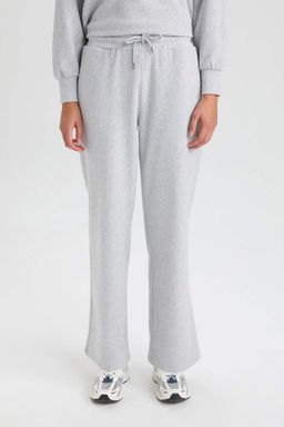 Широкие брюки Широкие брюки Широкая талия Базовые брюки с эластичной шнуровкой и прямыми карманами - Defacto фото 5