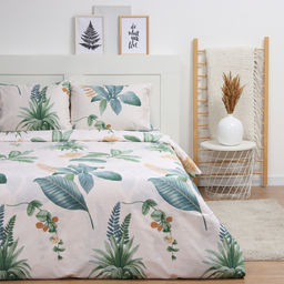 Постельное бельё LoveLife 1,5сп Тропики 143х215см, 150х225см, 50х70см-2шт, хлопок, сатин, 125г/м