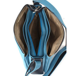 Сумка женская искусственная кожа ADEL-230/4в/ММ, 5отд. плеч/рем. синеголубой 259190 - Adelia фото 3