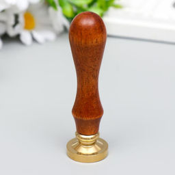 Печать для сургуча с деревянной ручкой «Королевская роза», 9×2.5×2.5 см