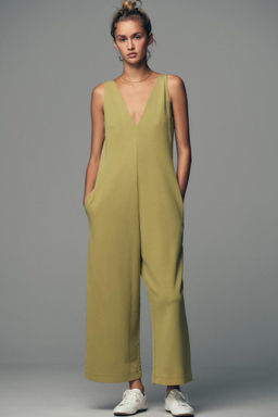 WASHED INTERLOCK JUMPSUIT