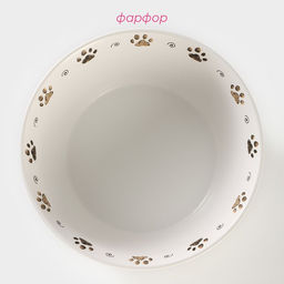 Салатник Коты-аристократы, 2.15 л, d=23 см, фарфор, белый - Доляна фото 2