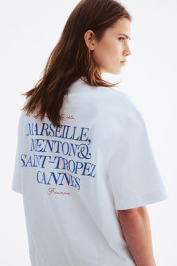 Camiseta oversize con motivo estampado - H&m фото 2