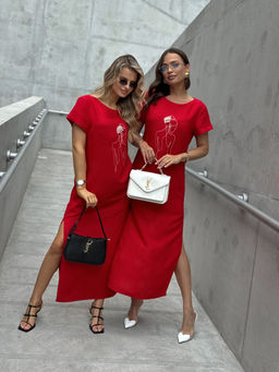 Платье DilanaVIP 2100 красный - Dilana vip фото 10