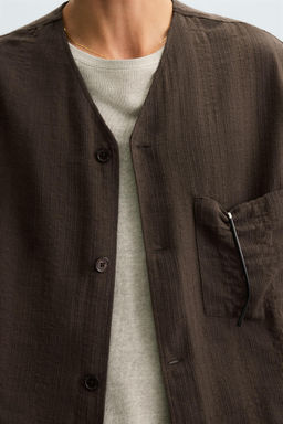STRIPED JACQUARD SHIRT - Zara фото 7